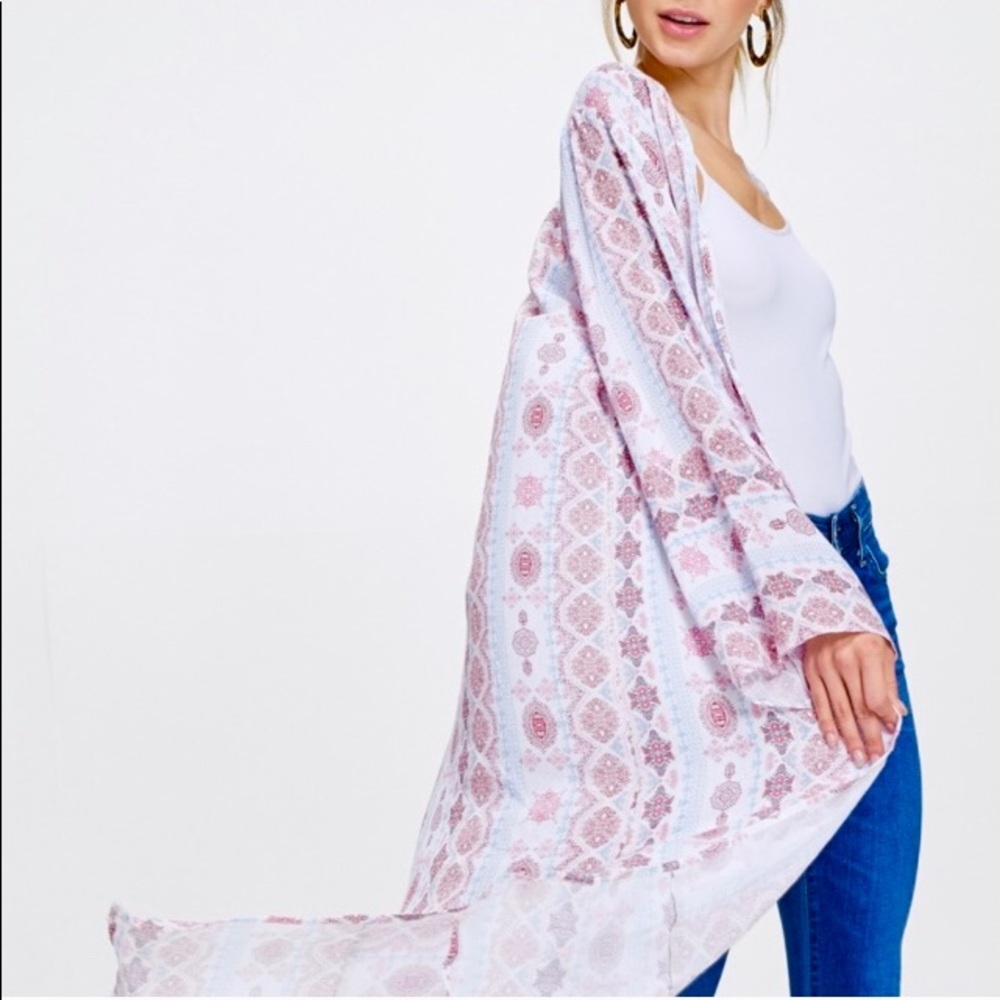 NWT Breezy Double Slit Kimono - Picture 3 of 5